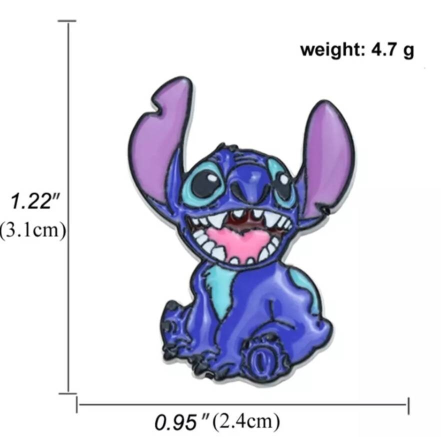 Stitch metal pin with back fastening. Perfect gift for any Etsy