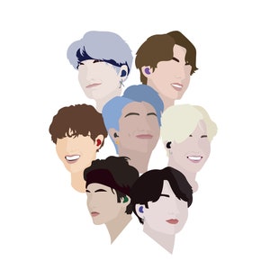 Minimalistische BTS Portrait Designs - Komplettpaket