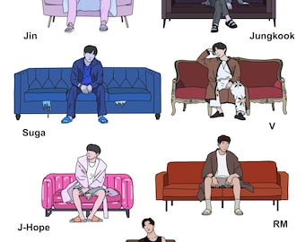 BTS Kpop Wrapping Paper - Gift Wrap for All Occasions, Birthday, Holiday Gifts, Eco-Friendly Wrapping, Kpop Fan Gift Wrap