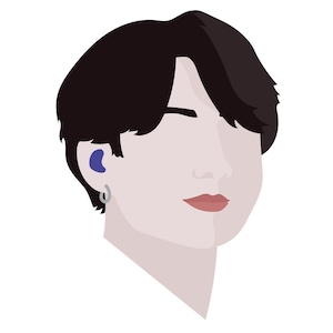 Minimalist BTS Portrait Designs - Jungkook