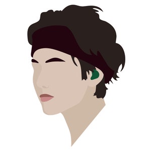 Minimalist BTS Portrait Designs - V