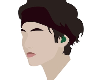 Minimalist BTS Portrait Designs - V