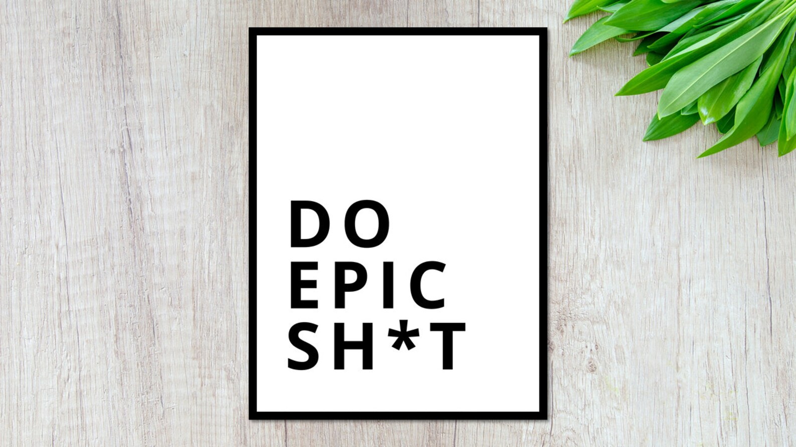 Do Epic Shit Printable Art Inspirational Quote Poster | Etsy