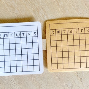 Habit Tracker Stickers (Kraft und Weiß) / Sticker für Bullet Journal / SMTTWFS / Wochenplaner / Wochenplaner