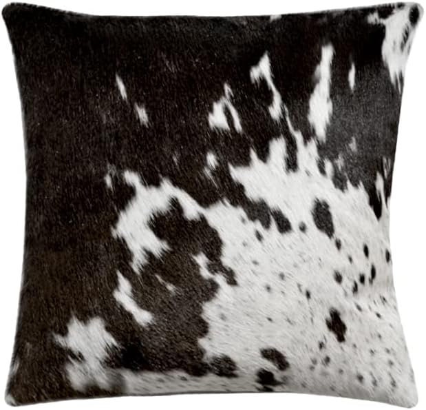 Cowhide Pillow Cover Black And White Cowhide Cushion Natural Hair On Throw Cushion Covers Genuine Cow Hide Real Original Skin Leather Pillow