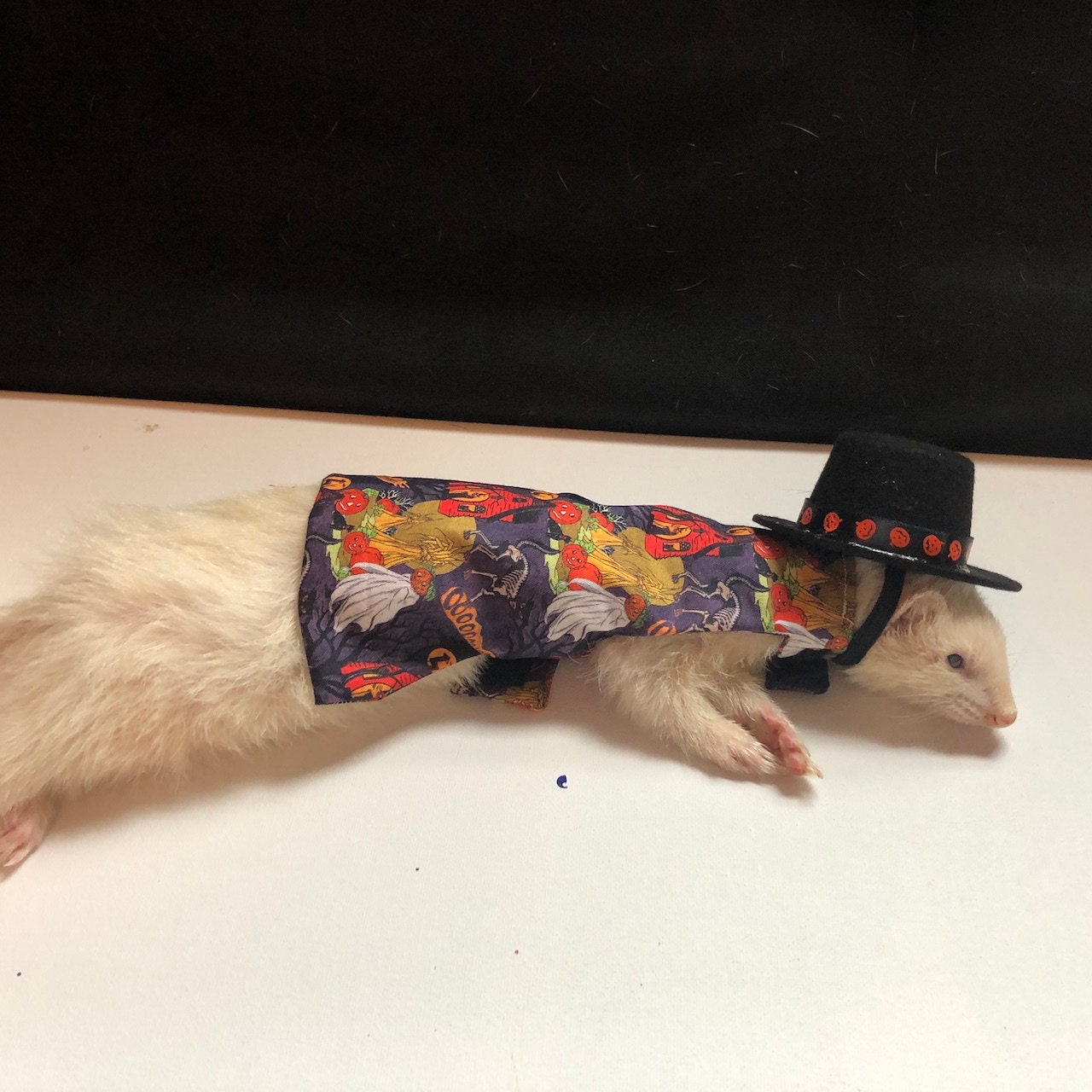 Halloween Hawaiian Shirt and Fedora 