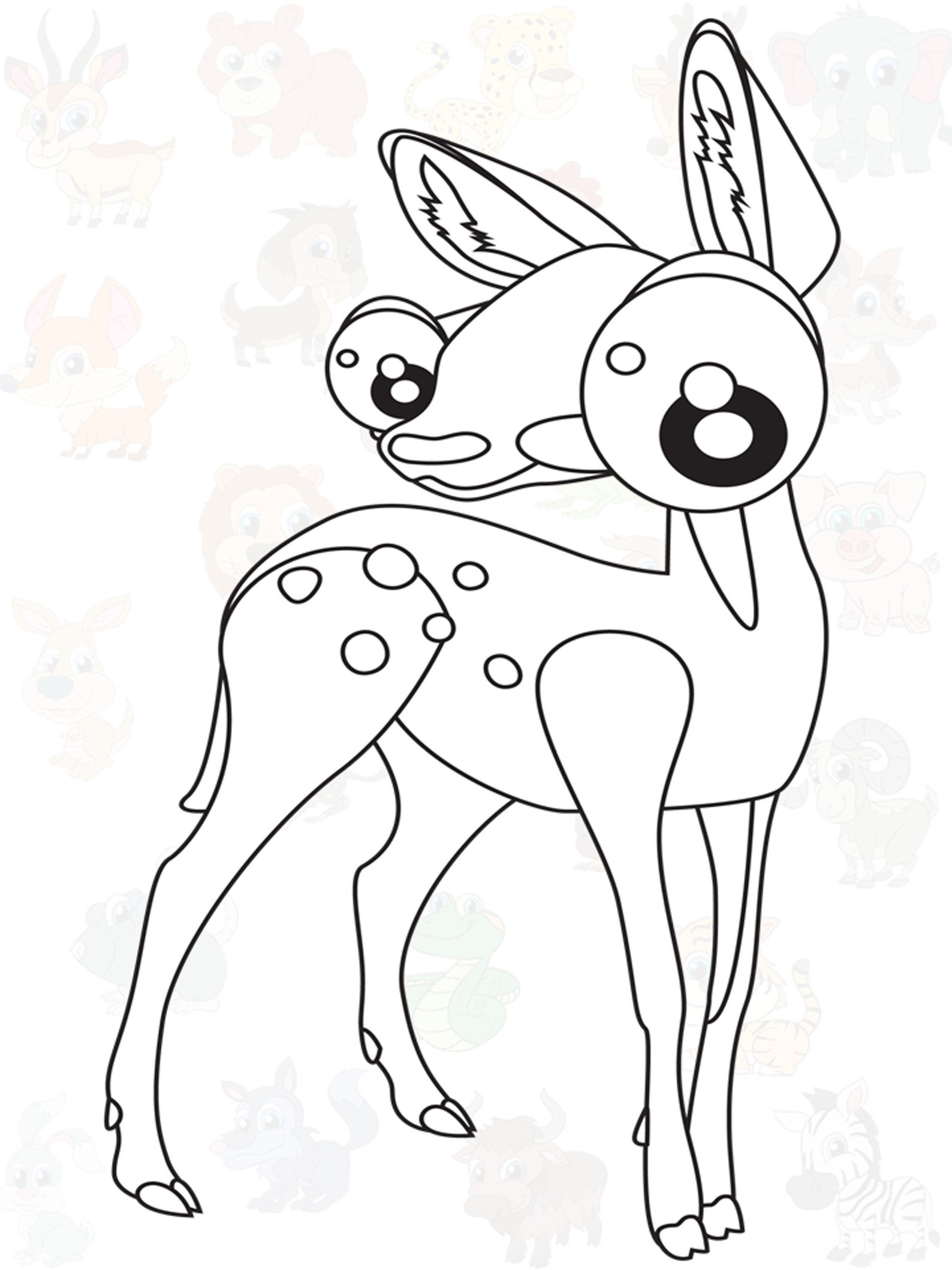 Kids Coloring Book digital download Ages 4-8 Animal Coloring | Etsy