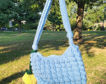 Crochet Bubble Bag with Adjustable Straps