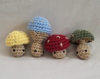 Crochet Mushroom Fidget Toy | Popping Mushroom