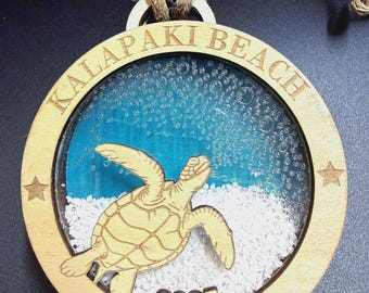 Custom Beach Sand Keepsake Sea Turtle//Ornament Kit//Sand Souvenir//sand jar//ocean//honeymoon//gift