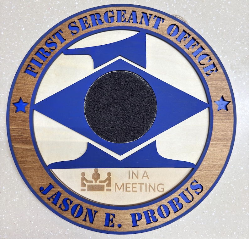 First Sergeant Rotating Door Sign | Military Sign | USAF | Office Sign ...