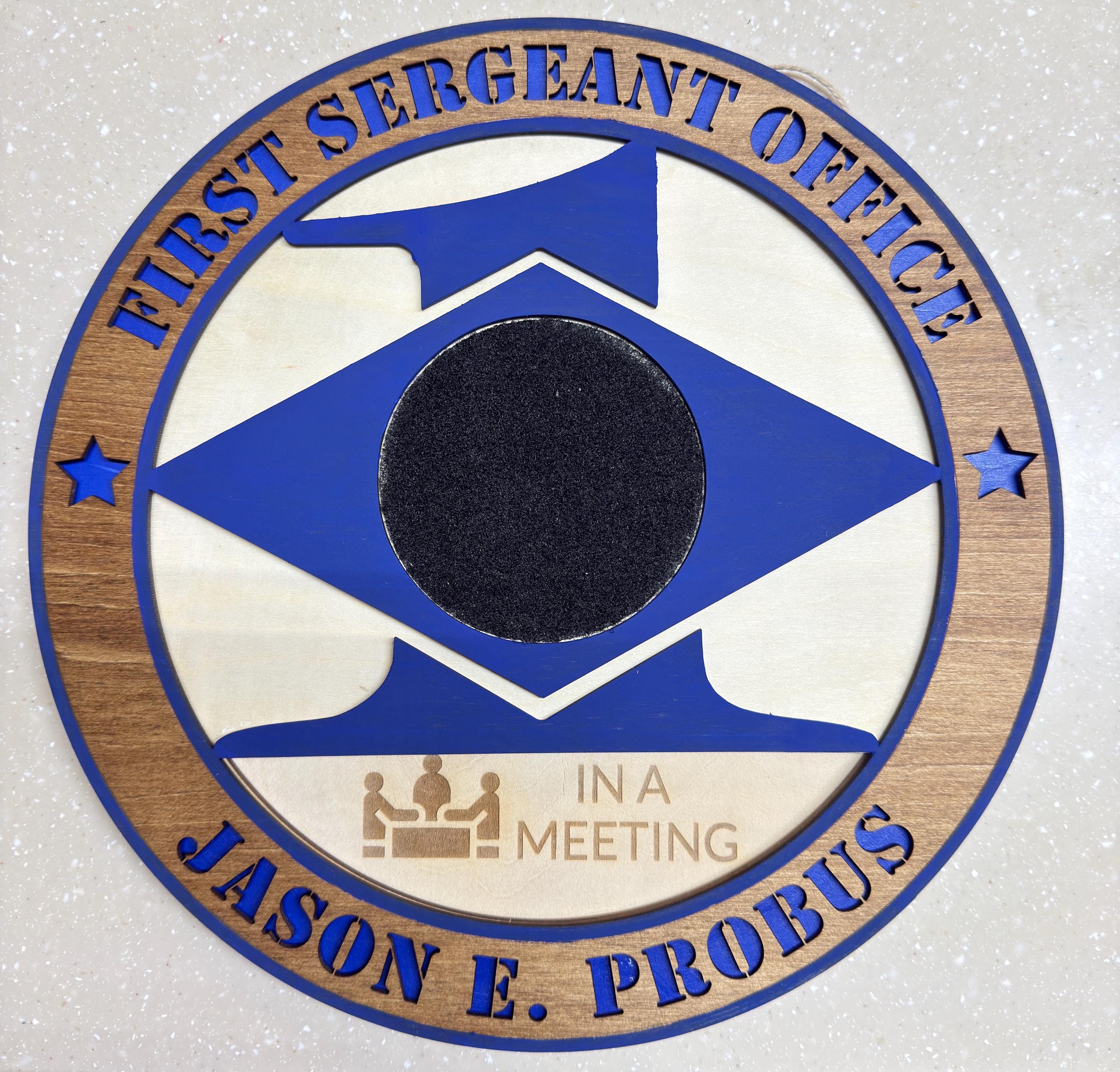 Senior Sergeant Sign First Sergeant Rotating Door Sign | Military Sign | USAF | Office Sign ...