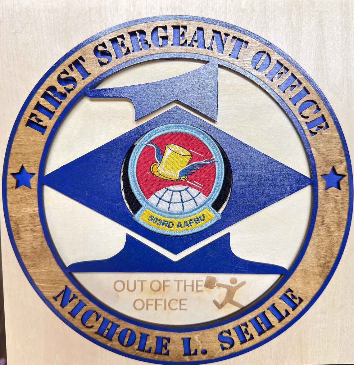 First Sergeant Rotating Door Sign | Military Sign | USAF | Office Sign ...