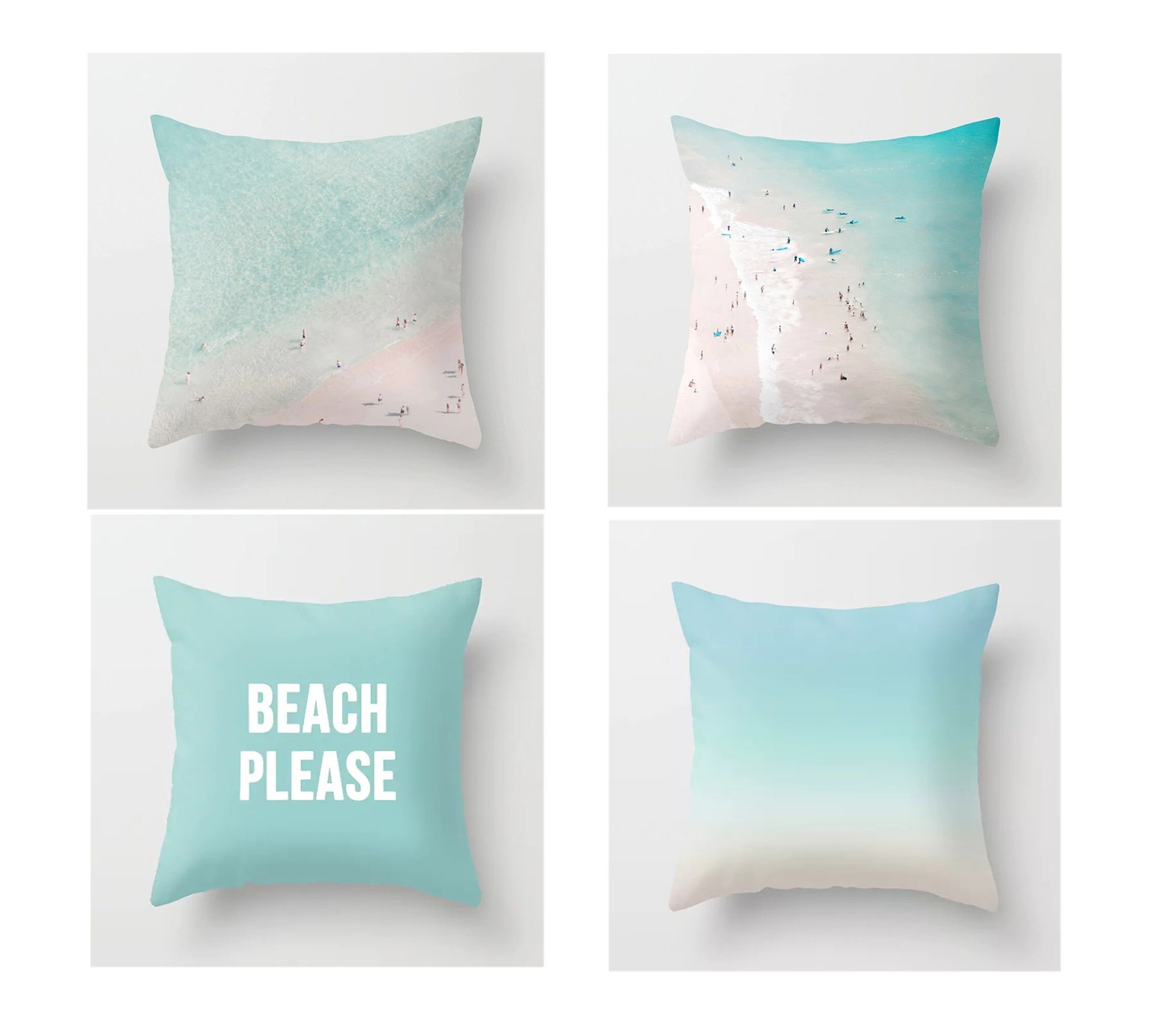 Blue ocean pillow coverThrow pillow caseHome GiftSquare Etsy