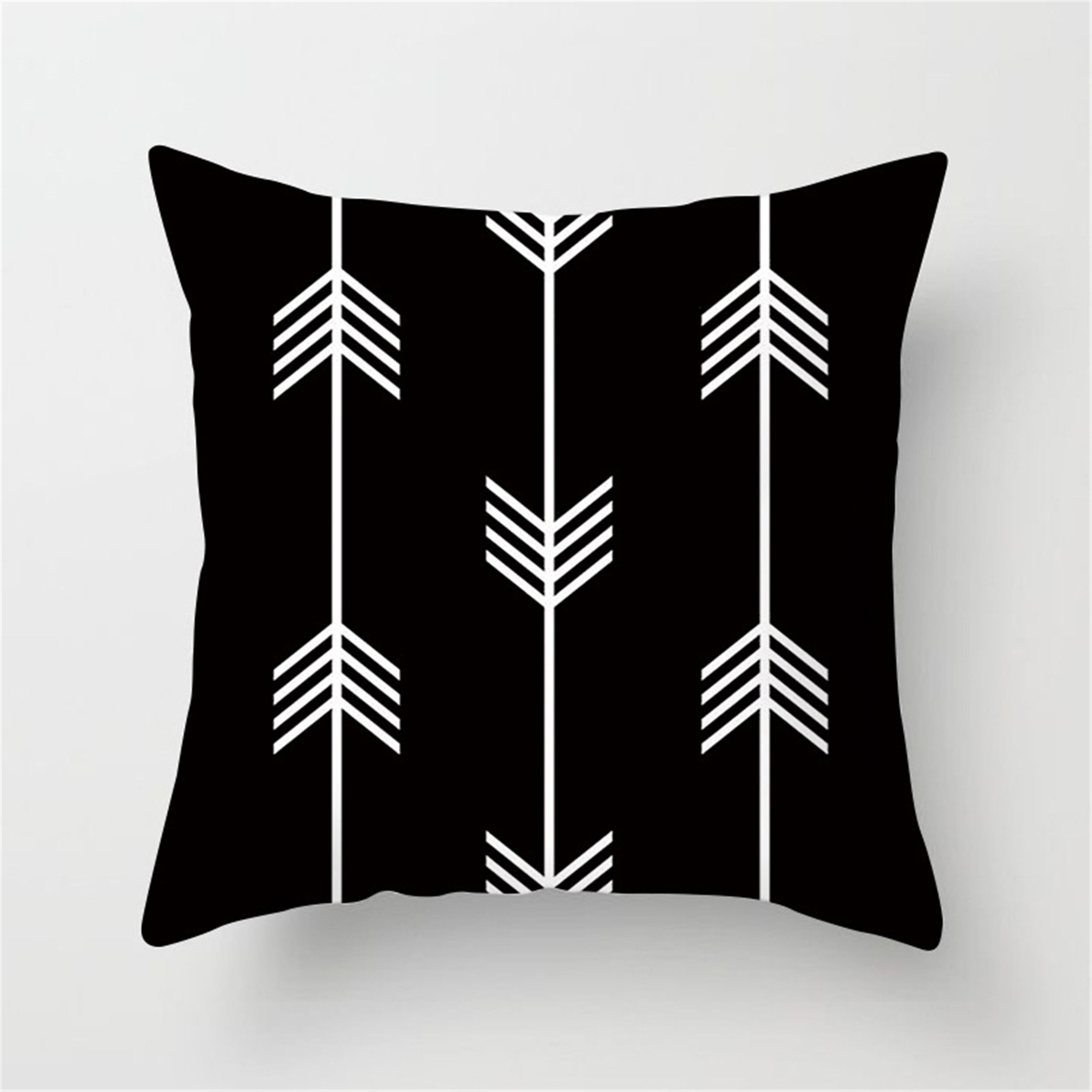 Black/white pillow coverThrow pillow caseHome GiftSquare Etsy