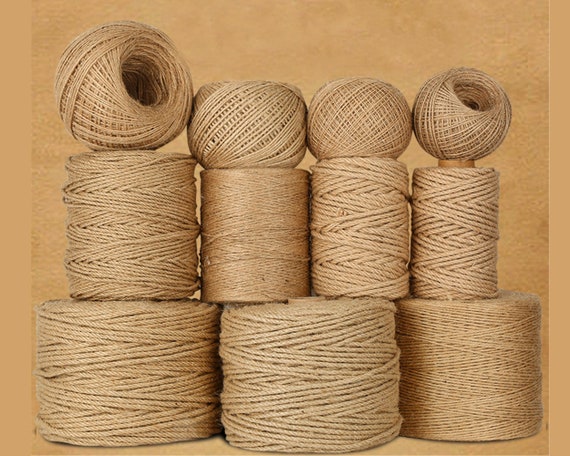 Multi Use 100m 1.5mm Natural Brown Jute Hemp Rope Twine String