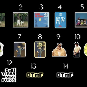 DTMF | Debí Tirar Más Fotos | Bad Bunny Inspired | El Conejo Malo | DTMF Stickers | Bad Bunny Stickers | Puerto Rico | Latinos |