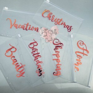 Custom Cash Envelopes, A6 Cash Envelopes, Budgeting, Personalized Cash Envelopes, Envelopes for Budget Binder