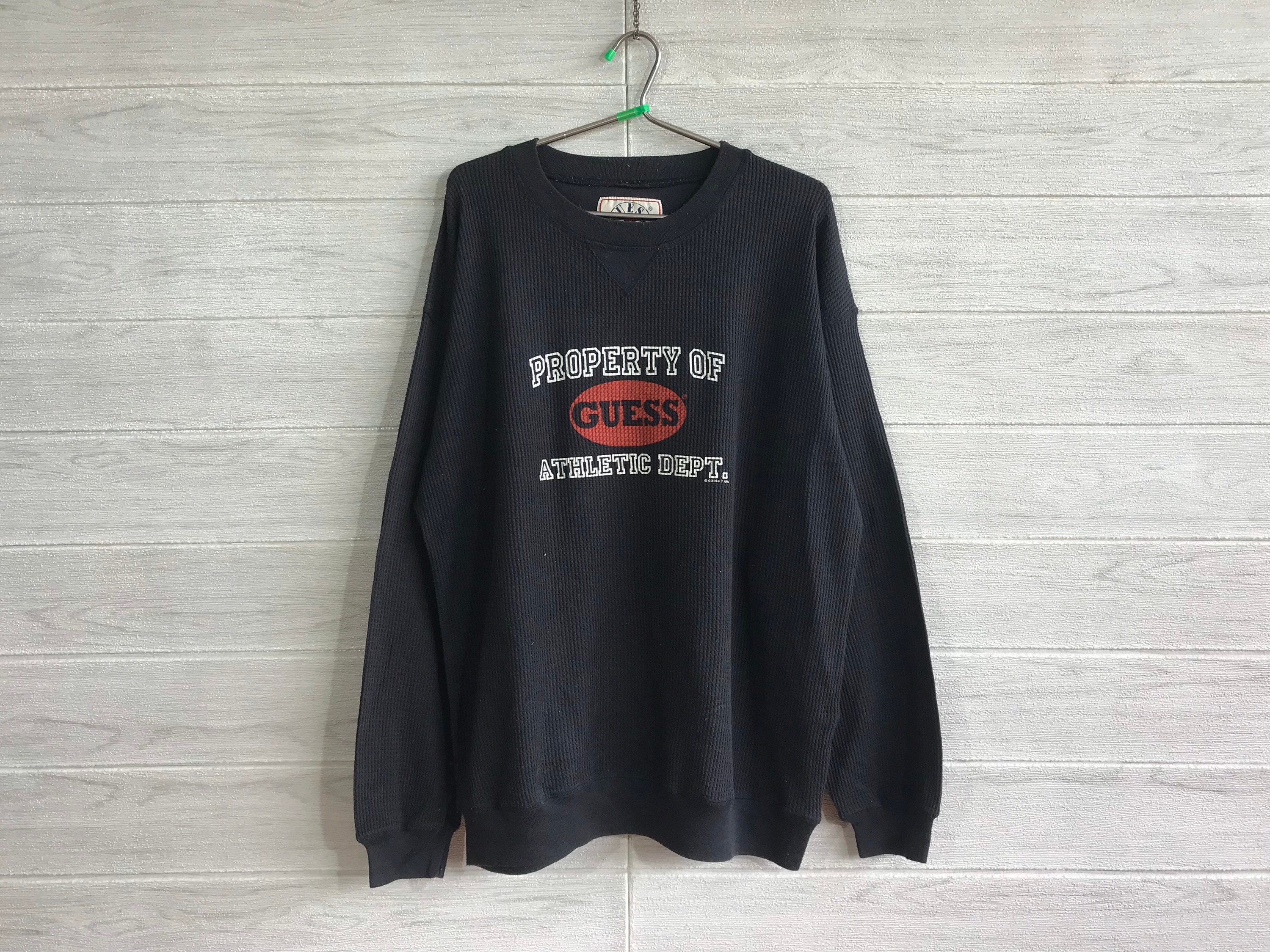 Vintage 1995 Guess Sweatshirt Black Colout Guess Crewneck Soft | Etsy