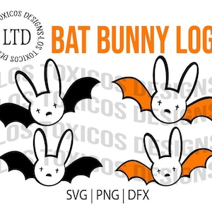 Bat Bunny Halloween Logo / Bad Bunny Halloween Logo / Bad Bunny Halloween