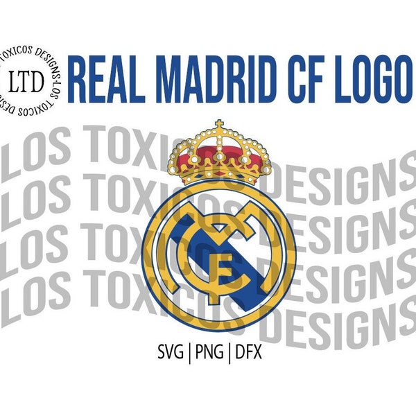 Real Madrid CF Logo | Real Madrid Logo SVG | Real Madrid Vector Logo SVG | Real Madrid Logo | Soccer Real Madrid Logo | Futbol Logo