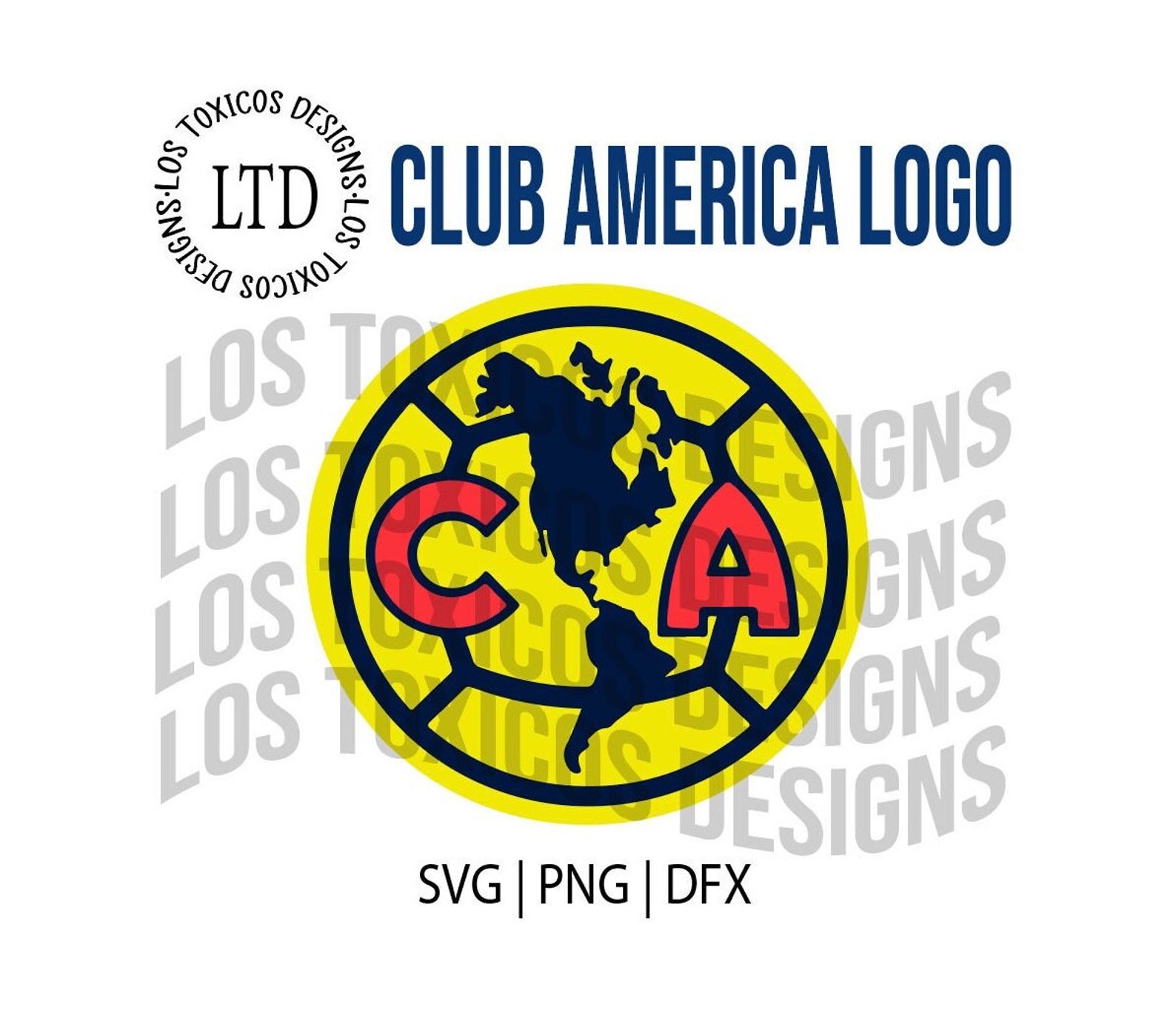 Club America Logo Club America SVG Club America Vector Etsy