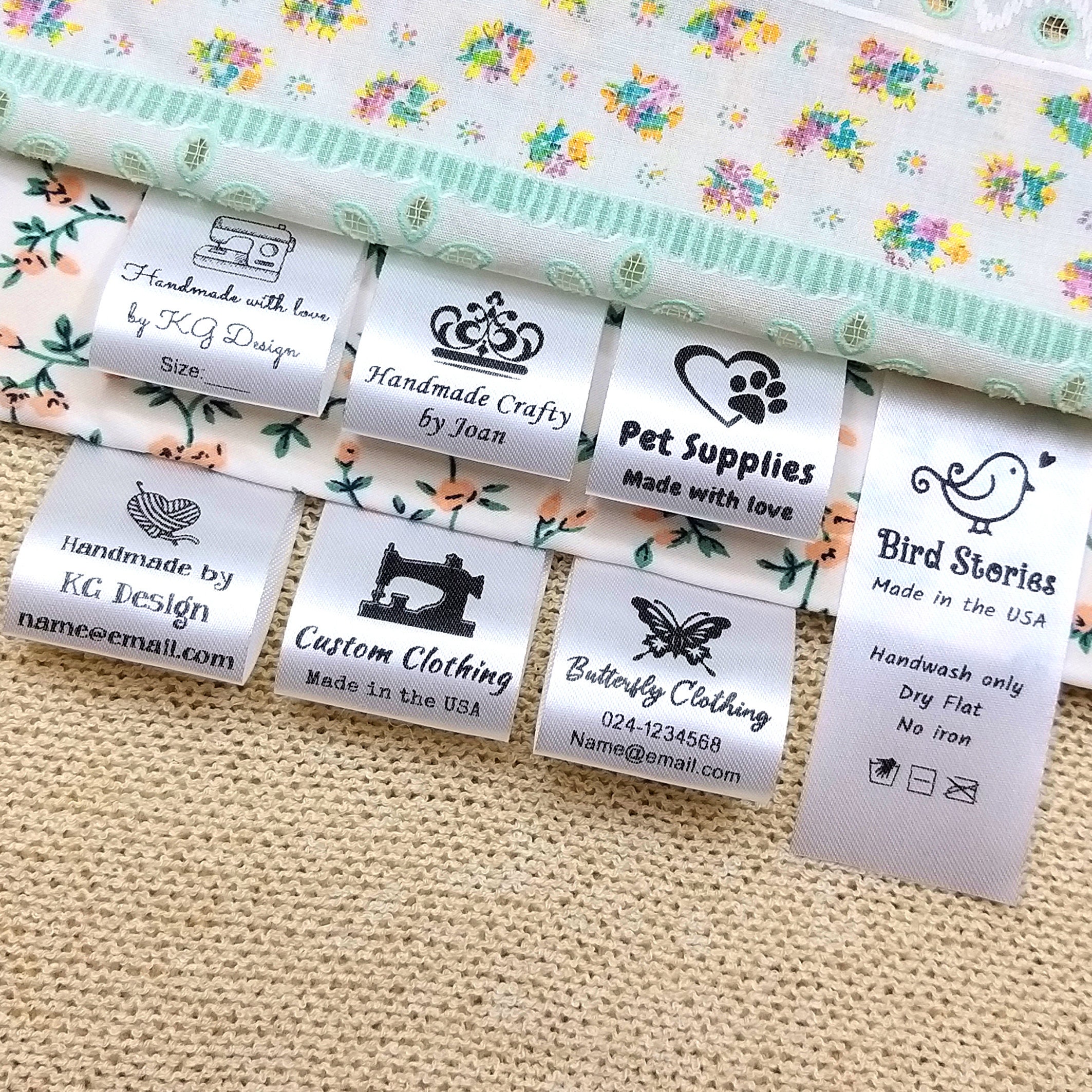 Personalized Clothing Tag Labels Daycare Clothing Labels Camp Clothing  Labels Waterproof Labels Name Labels Set of 100 