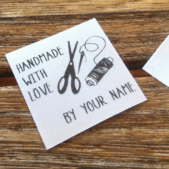 Handmade With Love - Scissors White on White Handmade With Love - Scissors White on White