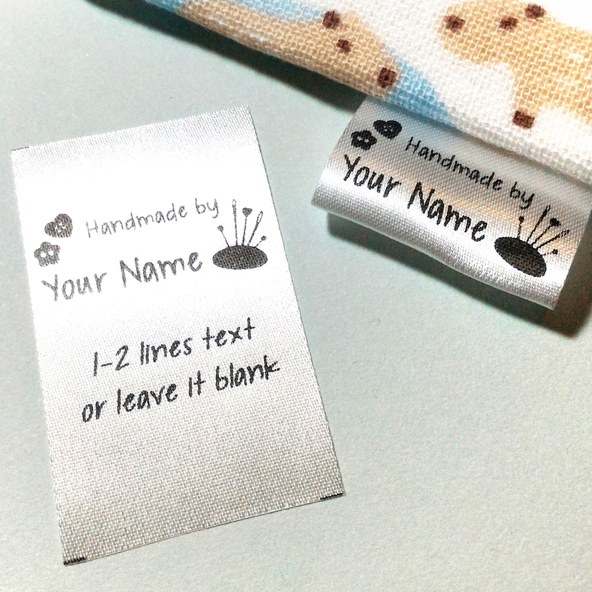 100pcs Personalized Fabric Label Custom Logo Clothing Label Etsy