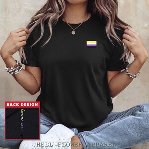 Non-binary Flag Unisex T-Shirt, Love Wins Soft Shirt, Enby Summer Parade Pride Month Tee