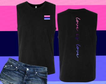 Omnisexual Pride Flag Muscle Tank, Love Wins, Summer Parade Unisex Top