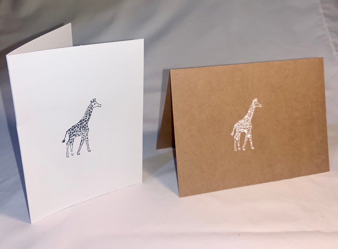 Custom Hand Stamped Notecards Etsy
