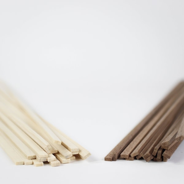 Bandes de kumiko | Lames de bois en treillis japonais | Tilleul ou Noyer ou Merisier ou Chêne