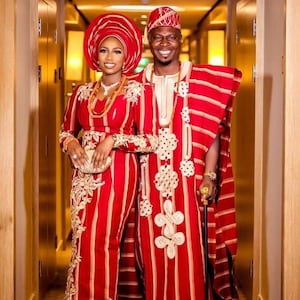 Gold and red outfits hot sale