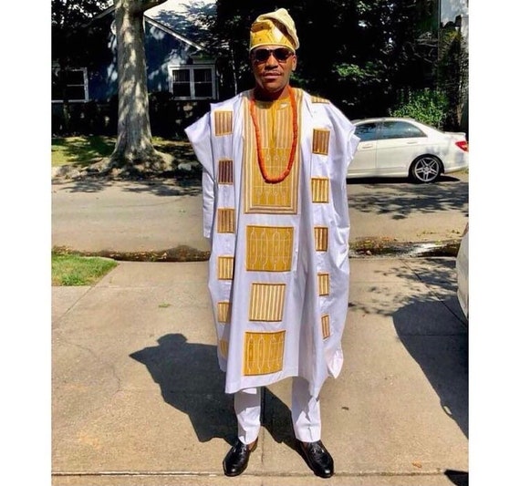 African Clothing for Men. White and 