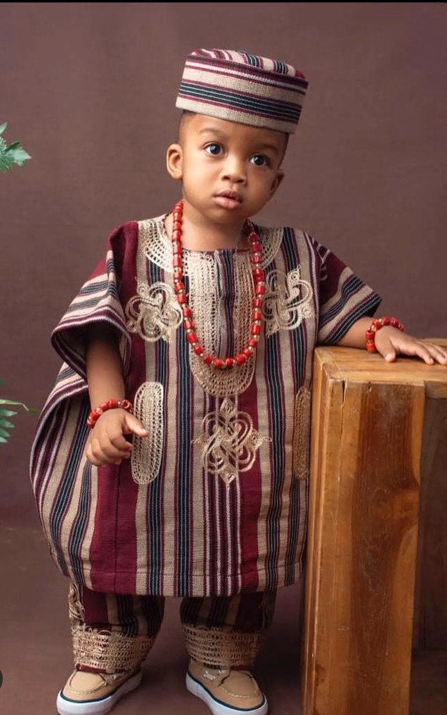 Asooke outfit for baby boys african traditional wear for etsy
