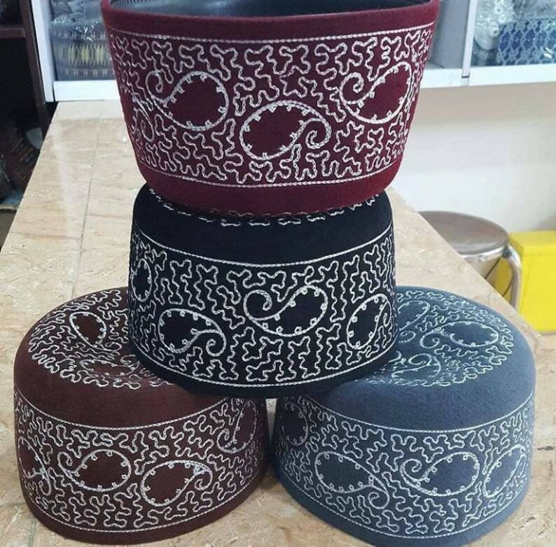 Embroidery Tonak Caps/classic African Bindow Caps/nigeria Etsy