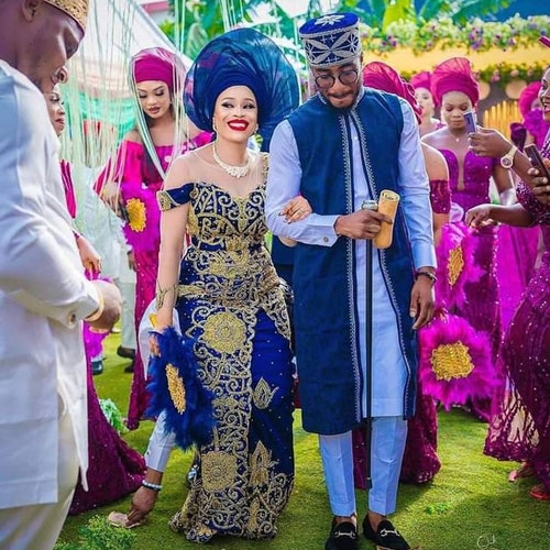 White George Dress Nigerian Wedding Attire Traditional - Etsy