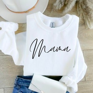 Cute Mama Sweatshirt Crewneck | Gildan 18000 Crewneck Sweatshirt