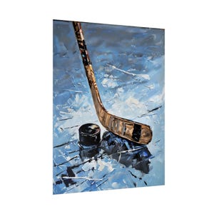 Hockey Art Poster, Impressionist Art, Perfect for Sports Fans, Home Decor, Gifts for Players, Cool Wall Art, Ice Hockey Room Decor, Hockey image 6