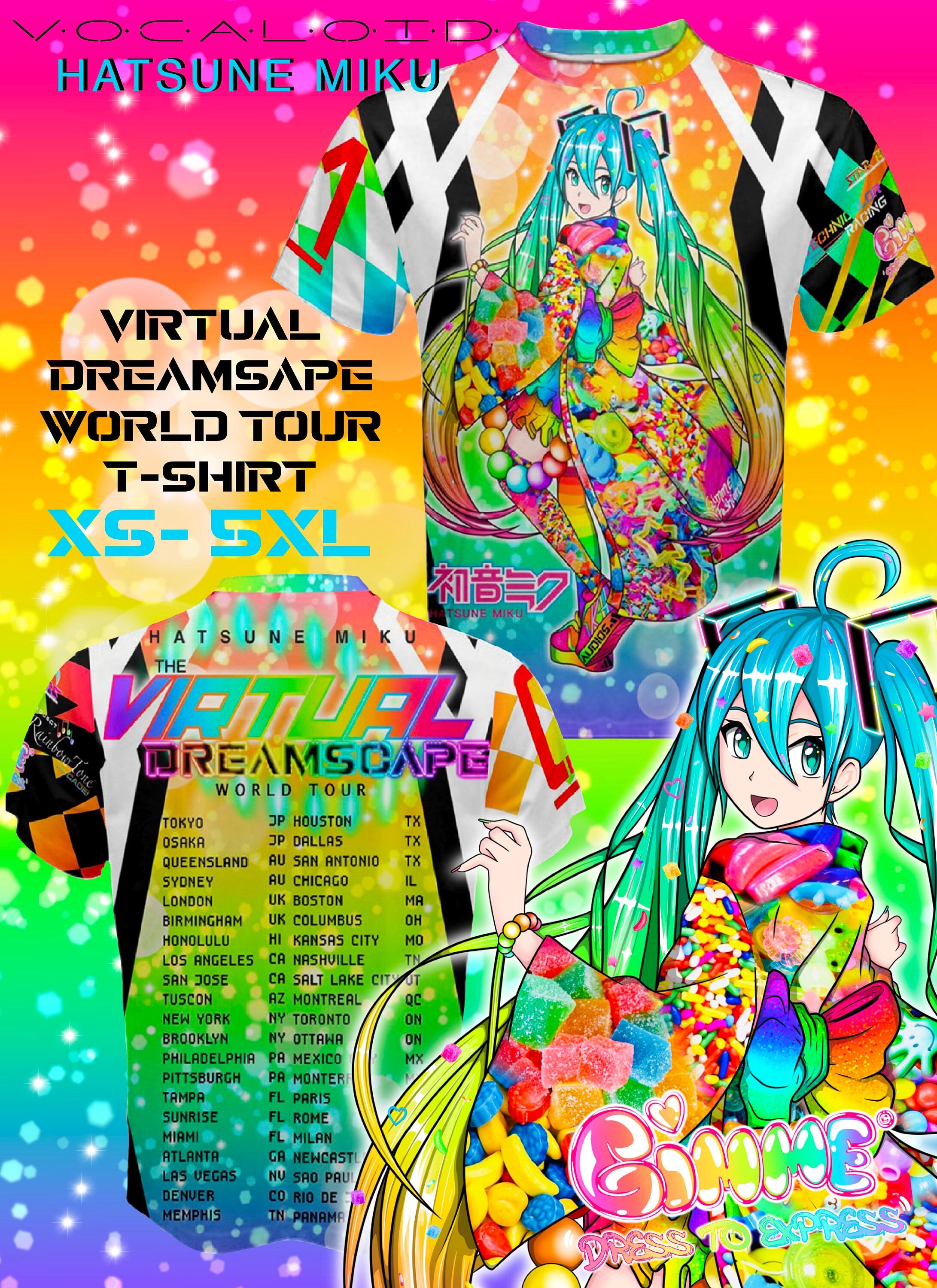 Hatsune Miku the VIRTUAL DREAMSCAPE World Tour T-shirt - Etsy