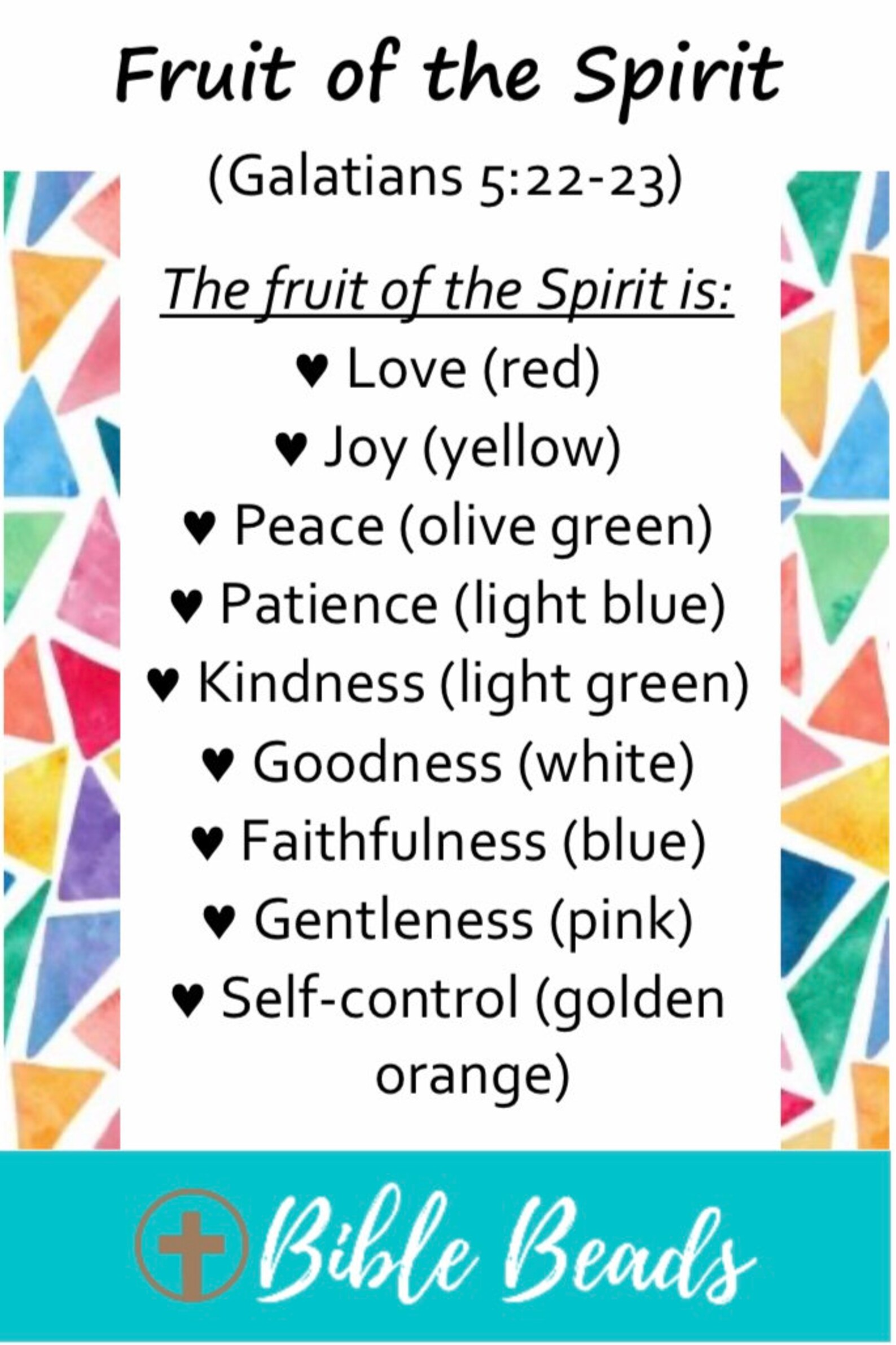 Fruit of the Spirit Bracelet Etsy