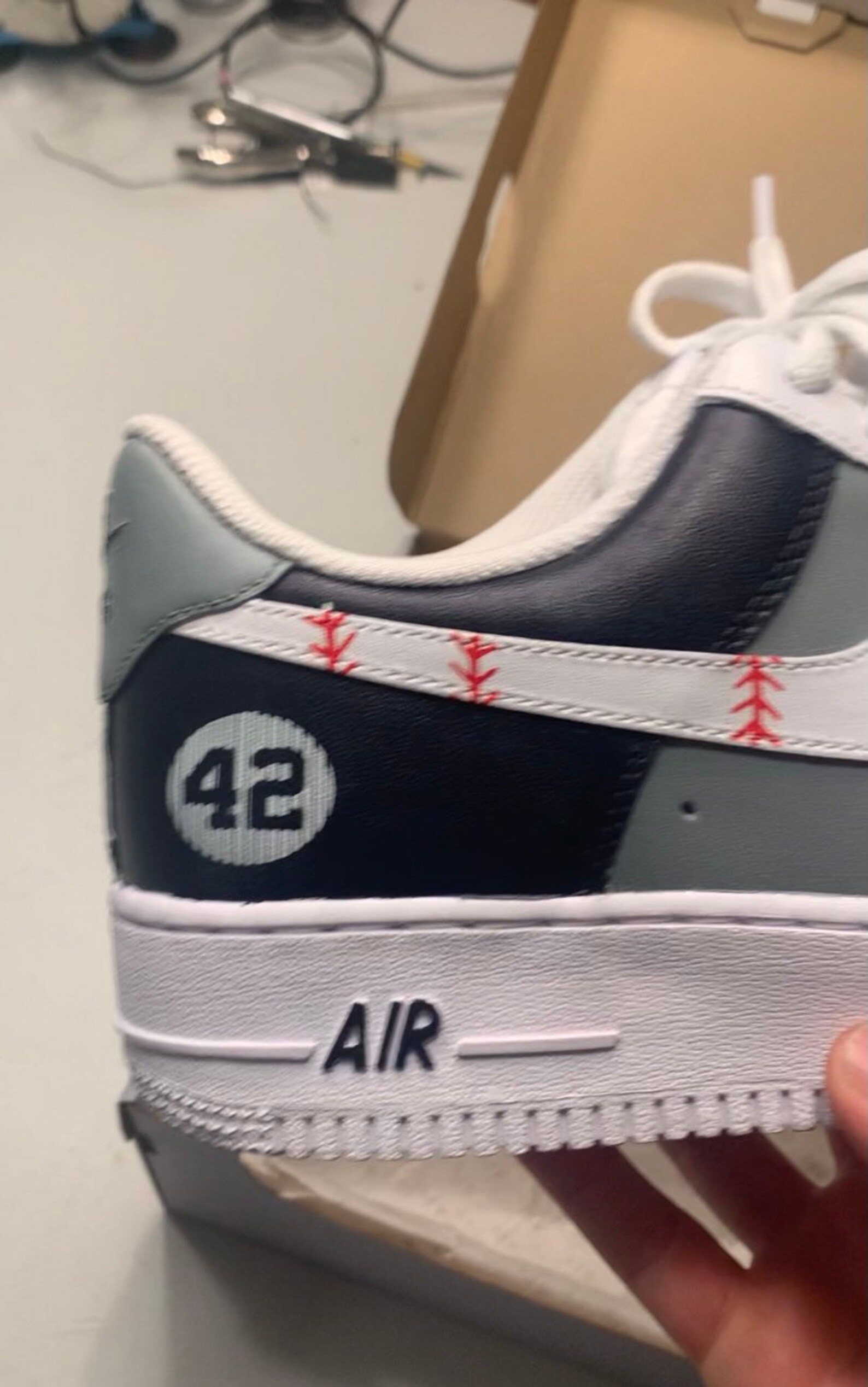 Custom baseball Air Force ones . Ny yankee Mariano Rivera | Etsy