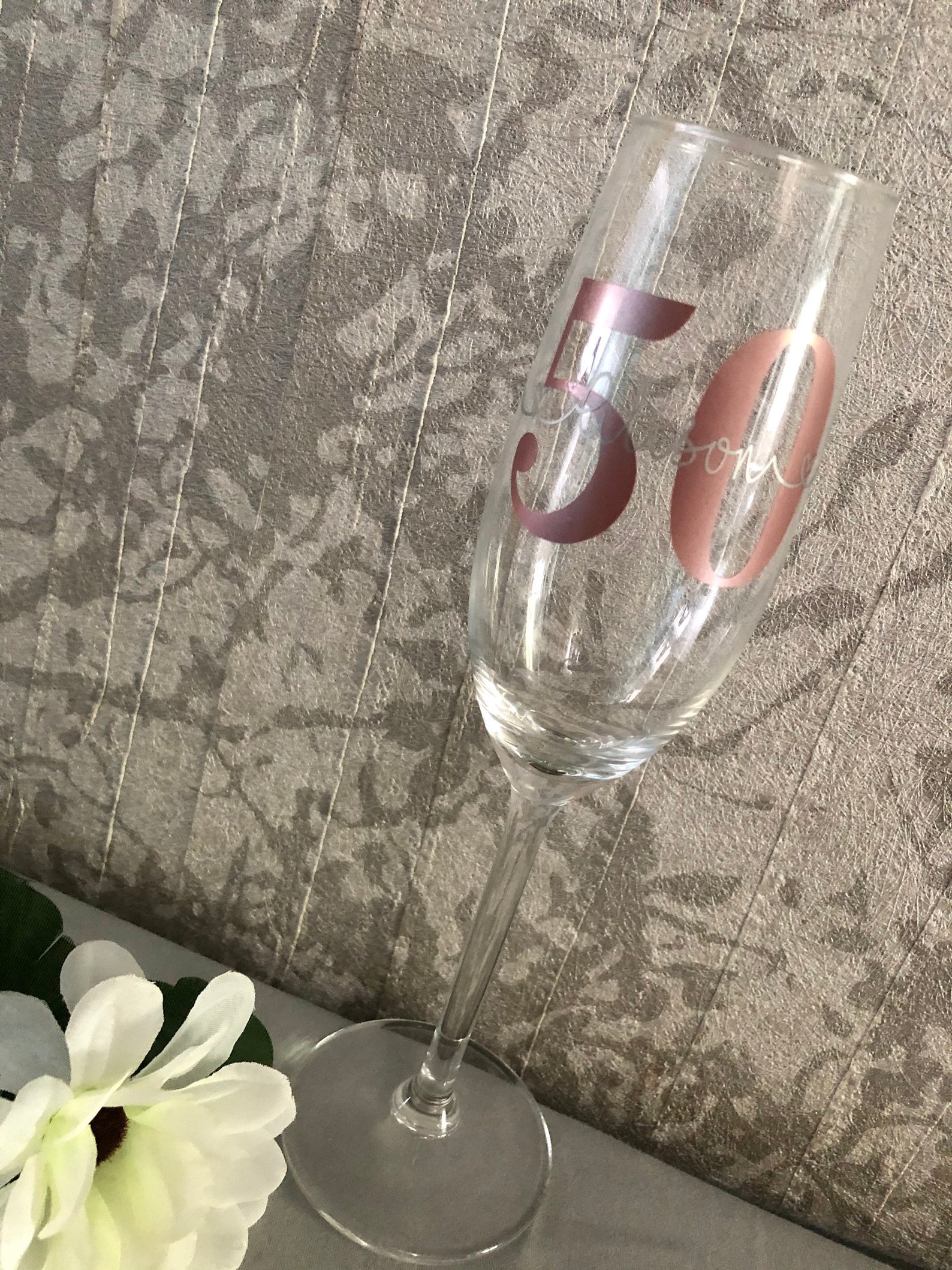 Personalised Champagne glasses UK. Etsy