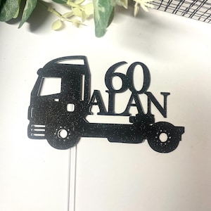 Taarttopper voor vrachtwagens. Gepersonaliseerde vrachtwageneenheid.  Taarttopper vrachtwagenchauffeur, taarttopper vrachtwagenchauffeur. Vrachtwageneenheid