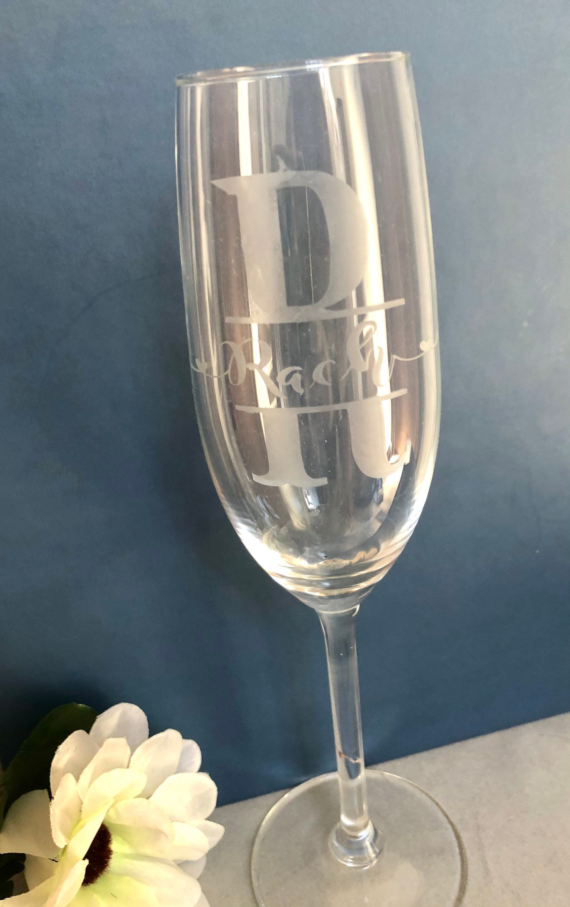 Personalised Engraved Champagne glasses UK Etsy