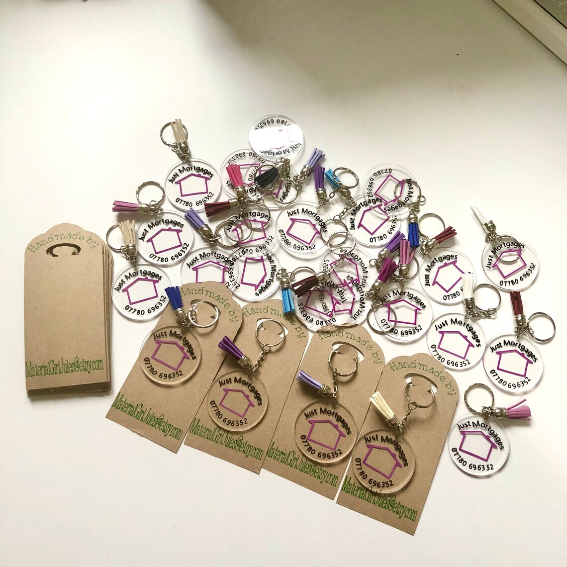 Personalised keyrings in packs of 10 or more. Custom Orders. Etsy