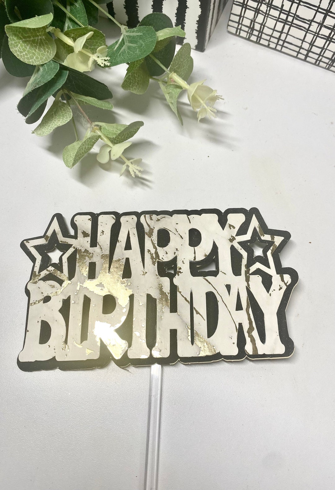 Happy Birthday Cake Topper. Birthday Cake Topper UK Etsy