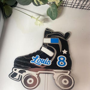 Roller Skate, blade, roller disco Cake Topper, inline skates