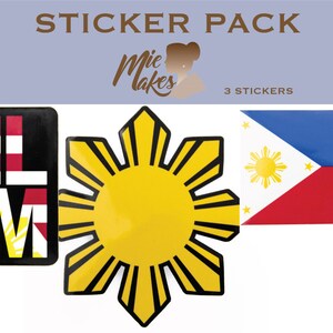 Fillipino Flaggen Sticker Set, Fillino, Pinoy, Snack, Food, Philippinen,
